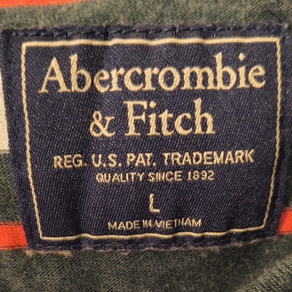 Abercrombie & Fitch Multicolor Striped Short Sleeve Tee - Picture 2 of 4